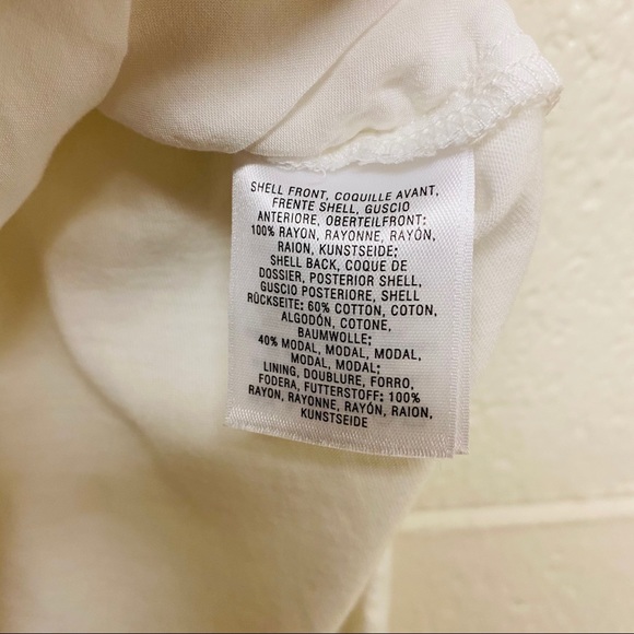 Anthropologie Maeve White Tank Tunic Top Blouse - Picture 7 of 11